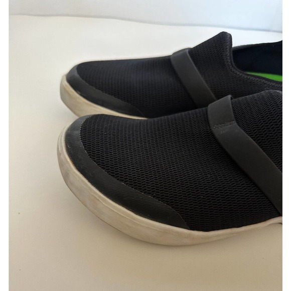 OOFOS OOmg Eezee Low Shoe Black Slip On Women's Size 11 Comfort Stretch Recovery - Picture 3 of 10